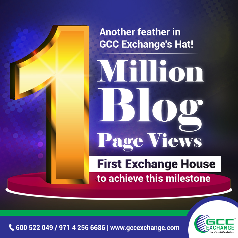 Another feather in GCC Exchange's Hat:  1 Million Blog Page Views and Counting!