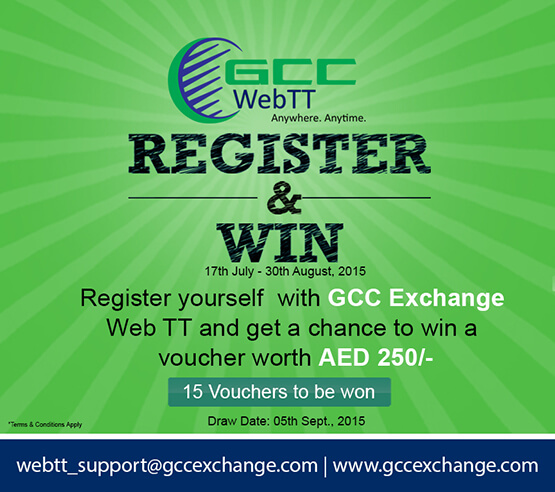 GCC Exchange launches Register & Win Contest, 2015