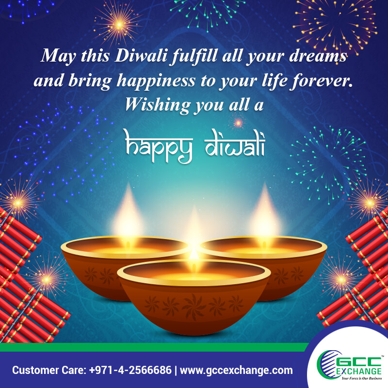 GCC Exchange wishing you all very happy Diwali!