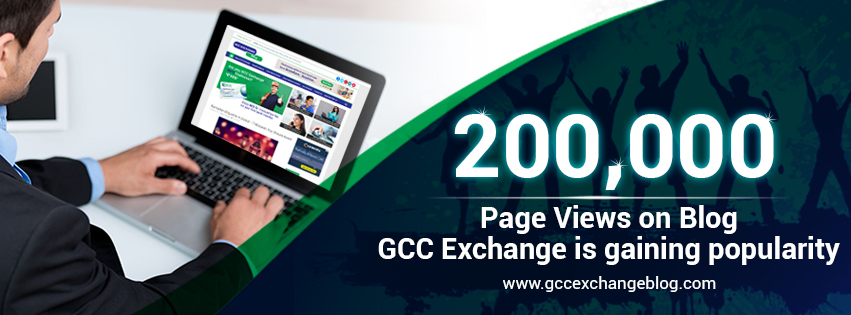 200,000 Page Views on Blog - GCC Exchange is gaining popularity